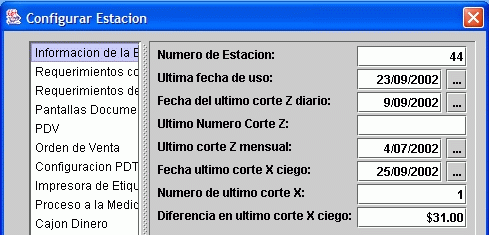 CorteXConfigurarEstacion